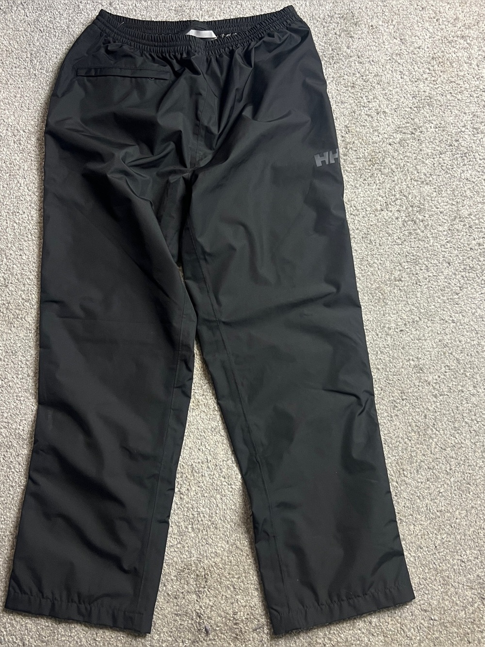 Helly Hansen Dubliner Rain Pants Mens XL Black Waterproof Mesh Lined Outdoors